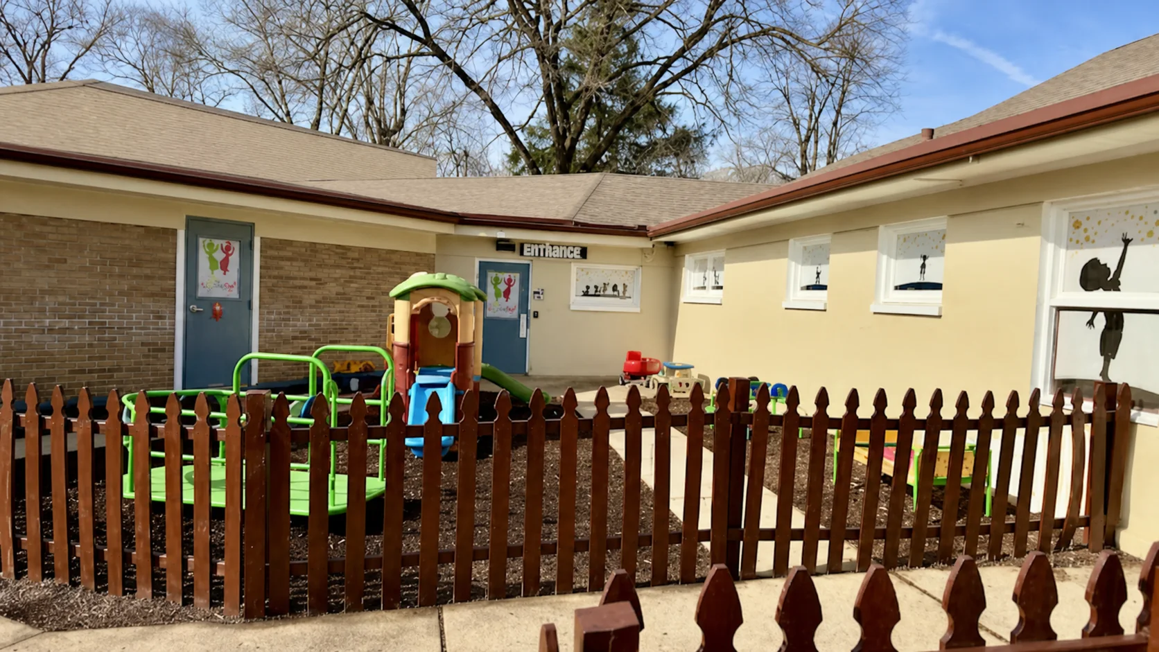 Outdoor play area at My Little Angels Child Care